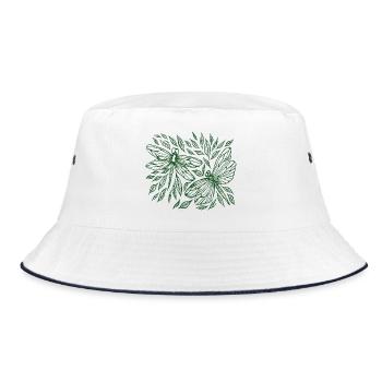 Libellules et feuilles Botanique - Bob - blanc/marine - Devant
