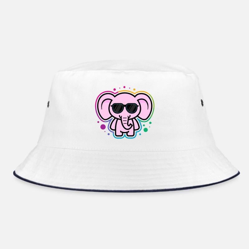 Éléphant Rose avec Lunettes Bob