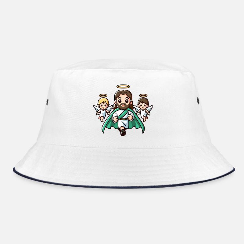 Niedliche Jesus Engel Religion Bucket Hat