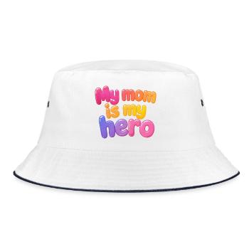 Ma mère est mon héroïne - Bob - blanc/marine - Devant