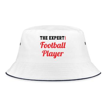 Joueur de Foot Expert : Le Maître du Terrain - Bob - blanc/marine - Devant