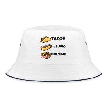 Tacos Hot Dog Poutine - Bob - blanc/marine - Devant