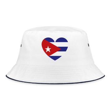 Drapeau du Cœur de Cuba - Bob - blanc/marine - Devant