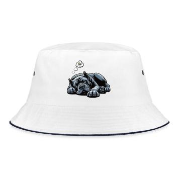 Cane Corso Cane Corsos Corso halter Corso Owner - Bucket Hat - white/navy - Front