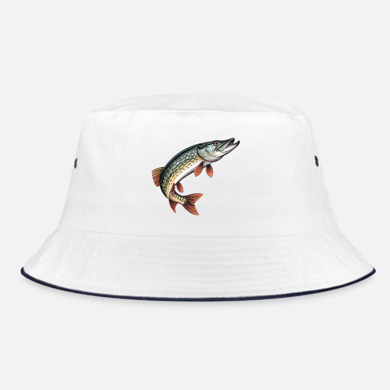 Farbiger Hechtdruck Bucket Hat