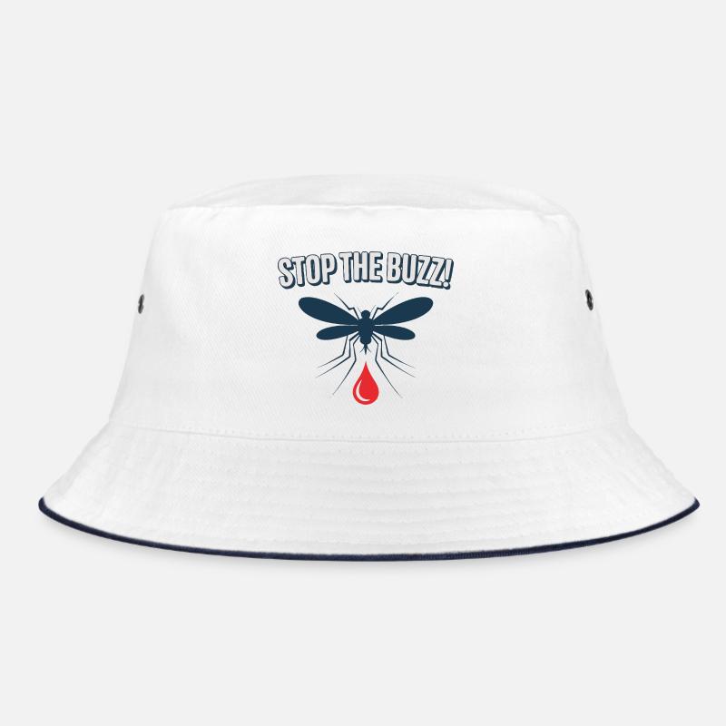 Stopp den Buzz Mückenblutrotttropfen Bucket Hat