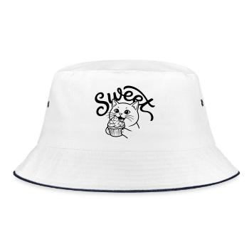 cupcake - Bucket Hat - white/navy - Front