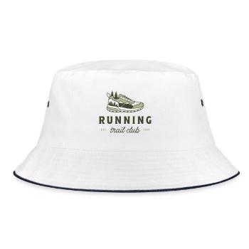 Lauf-Trail-Club-Berglauf - Bucket Hat - Weiß/Navy - Vorne