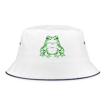 Cadeau du crapaud grenouille verte - Bob - blanc/marine - Devant
