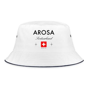 Arosa Suisse Coordonnées Souvenir de voyage - Bob - blanc/marine - Devant