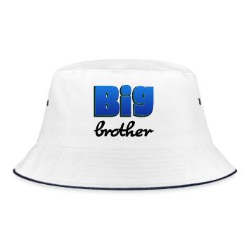 Lettrage Big Brother pour Big Brother - Bob - blanc/marine - Devant