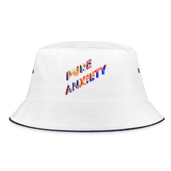 Punk Anxiety Neon Splash - Bucket Hat - white/navy - Front