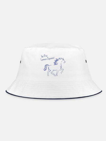 Isi Pisi Lemon Squeezi Blau by Maison Bichon - Bucket Hat - Weiß/Navy