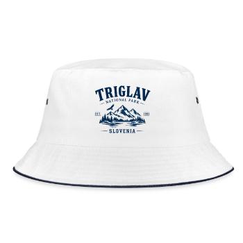 Triglav - National Park - Slovenia - Slowenien - Bucket Hat - Weiß/Navy - Vorne