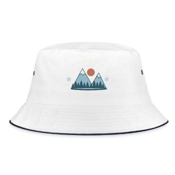 Alpine Winter Society - Bucket Hat - Weiß/Navy - Vorne