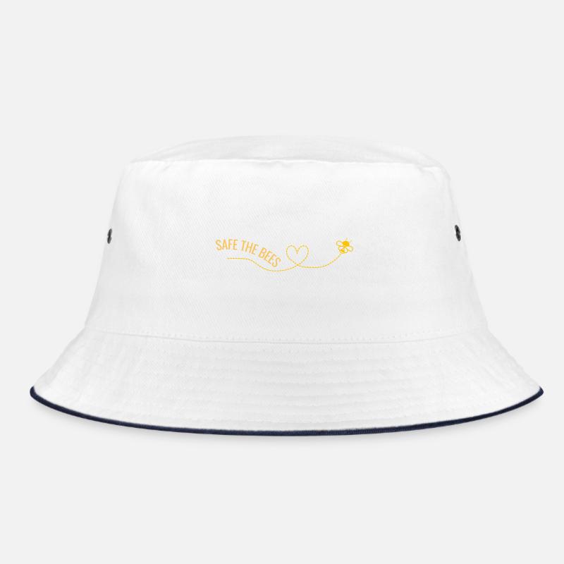 Safe the Bees - Bucket Hat - Weiß/Navy