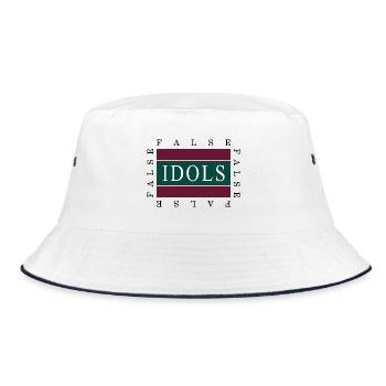 False Idols graphic - Bucket Hat - white/navy - Front