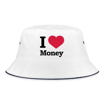 I love Money | Herz | Heart - Bob - blanc/marine - Devant