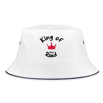 Biker - Bucket Hat - white/navy - Front