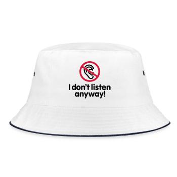 I don't listen anyway - Bob - blanc/marine - Devant