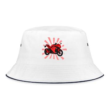 Moto moto de moto de moto cadeau - Bob - blanc/marine - Devant
