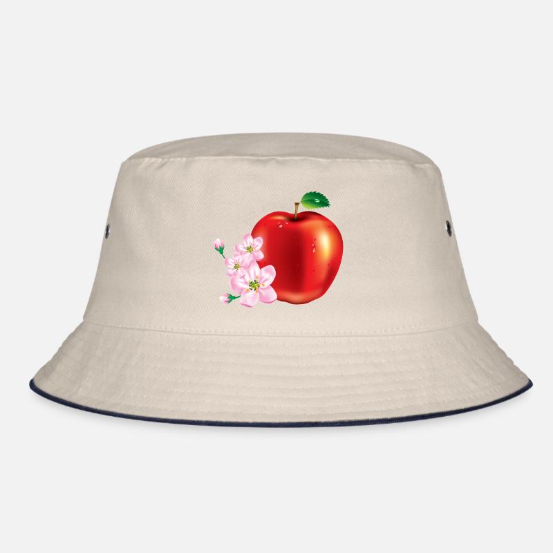 Apfel mit Kirschblüten design Bucket Hat