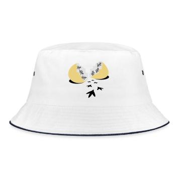 Prison break - Bucket Hat - white/navy - Front