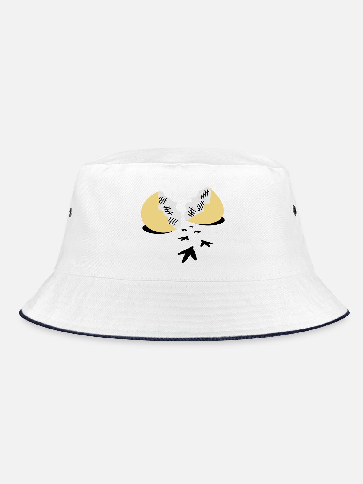 Prison break - Bucket Hat - white/navy - Front