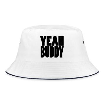 Yeah Buddy - Bucket Hat - white/navy - Front