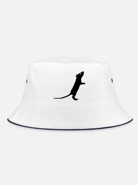 Rat - Bucket Hat - white/navy