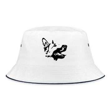 shepherd - Bucket Hat - white/navy - Front