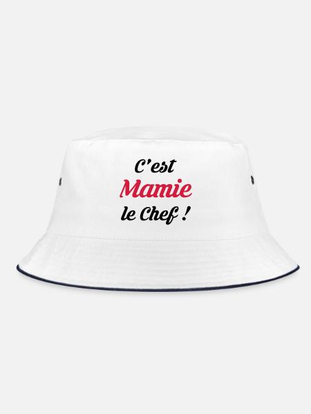 C'est Mamie le Chef ! Mamt Naissance Bébé Enfant - Bob - blanc/marine