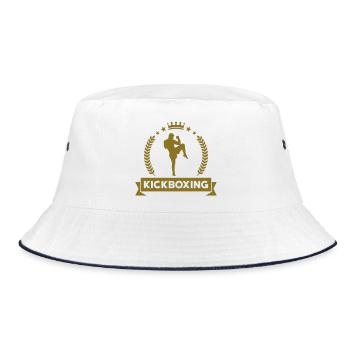 Kickboxing / Kickboxer / Kick Boxing / Kick Boxer - Bucket Hat - white/navy - Front