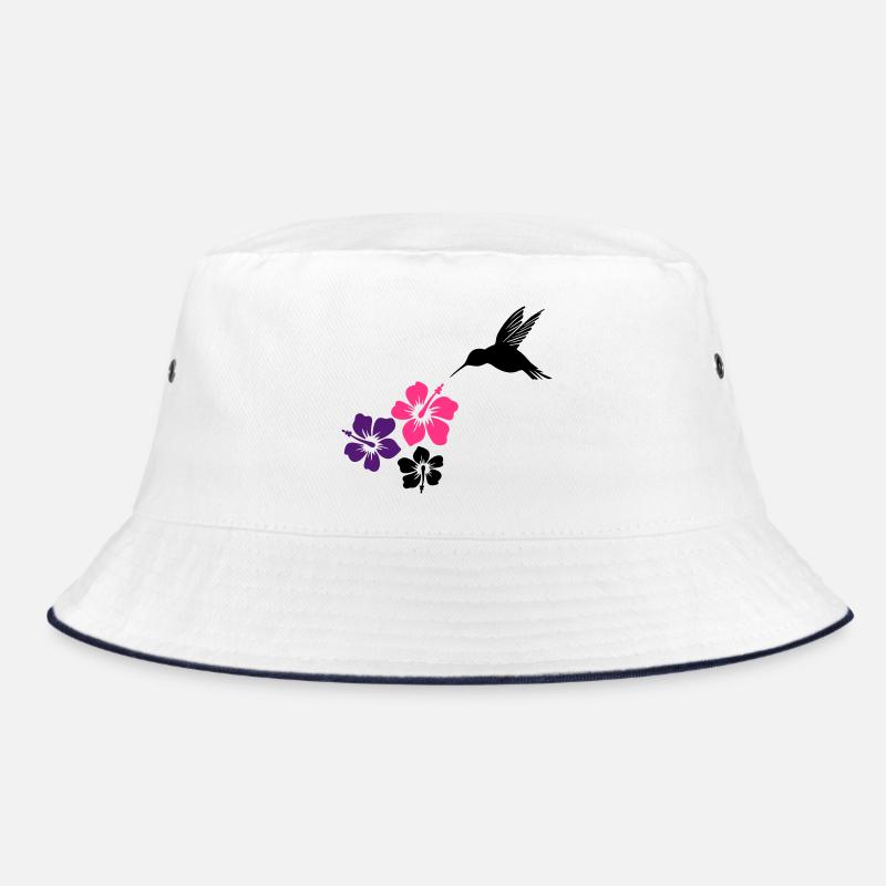 Colibri avec des fleurs d'hibiscus Bob