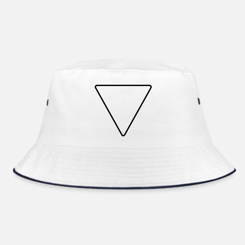 Dreieck mit abgerundeten Ecken als Warnschild Bucket Hat
