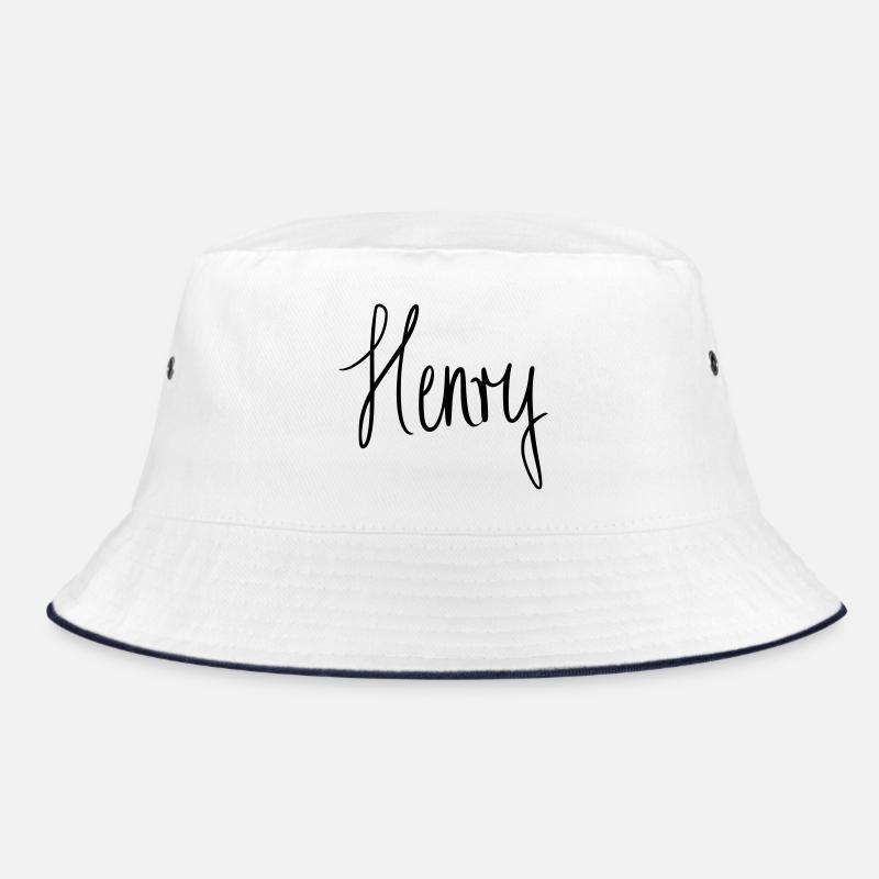 Henry - Bucket Hat - Weiß/Navy