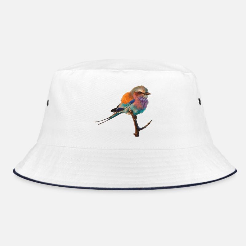 Bird - Bucket Hat - Weiß/Navy