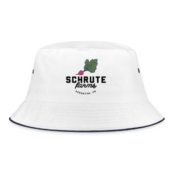 Schrute Farms Beet - Bucket Hat - white/navy - Front