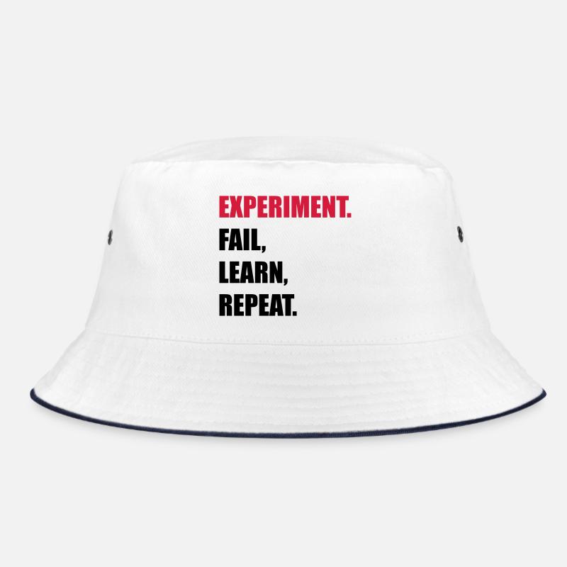 science - Bucket Hat - Weiß/Navy
