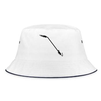 Roofer gas burner - Bucket Hat - white/navy - Front