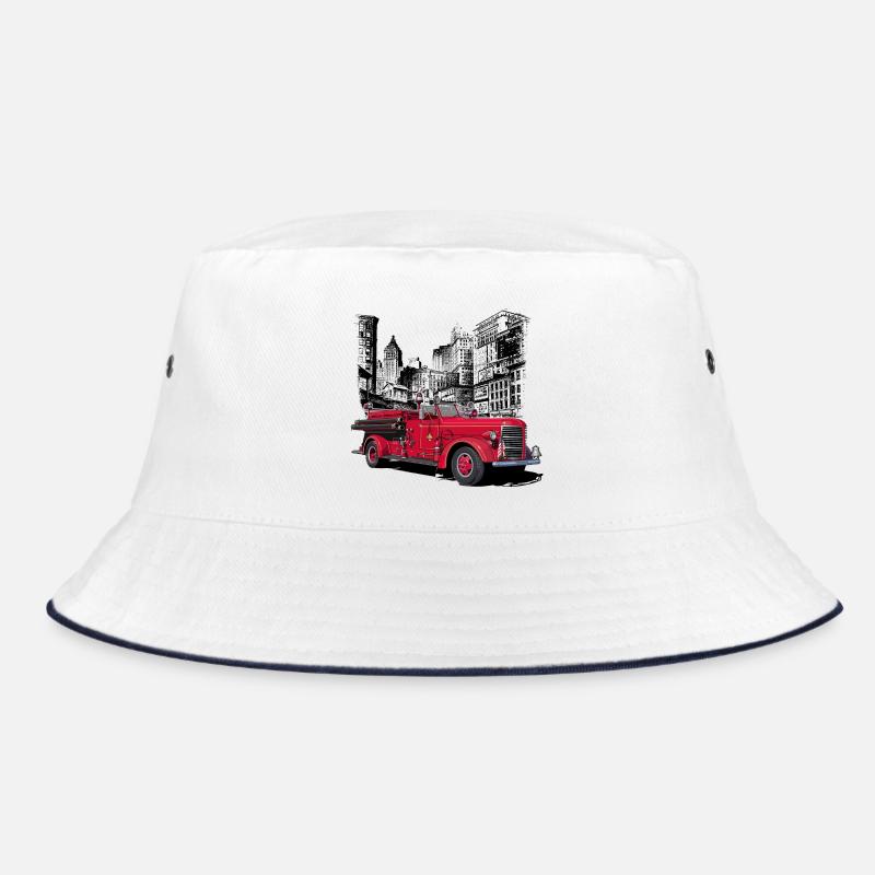 Fire engine New York 1930 Bucket Hat
