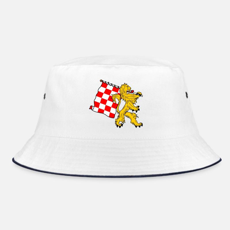 Lion avec drapeau Brabant-Septentrional Drapeau brabançon Bob