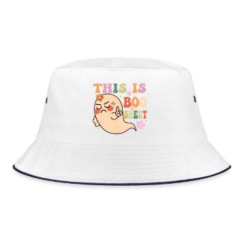 C’est Boo Sheet Shit Design Cadeau d’Halloween - Bob - blanc/marine - Devant