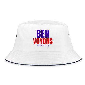 Well, let's see, expression - Bucket Hat - white/navy - Front