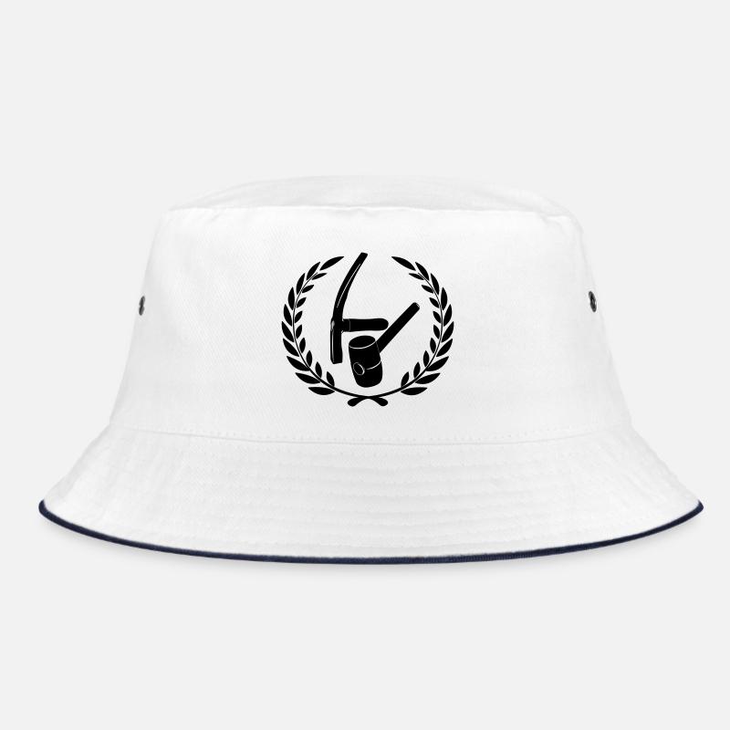 Paver logo in laurel wreath Bucket Hat