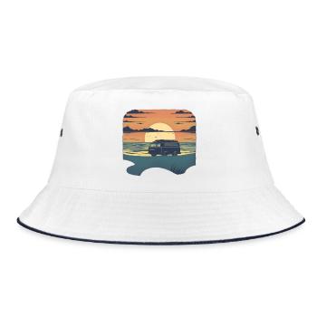 Camper - Bucket Hat - white/navy - Front