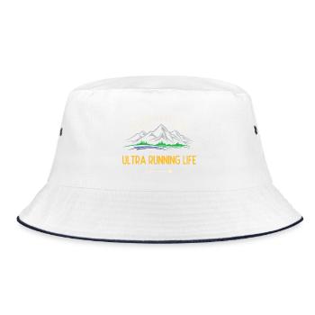 Durée de vie ultra running - Bob - blanc/marine - Devant