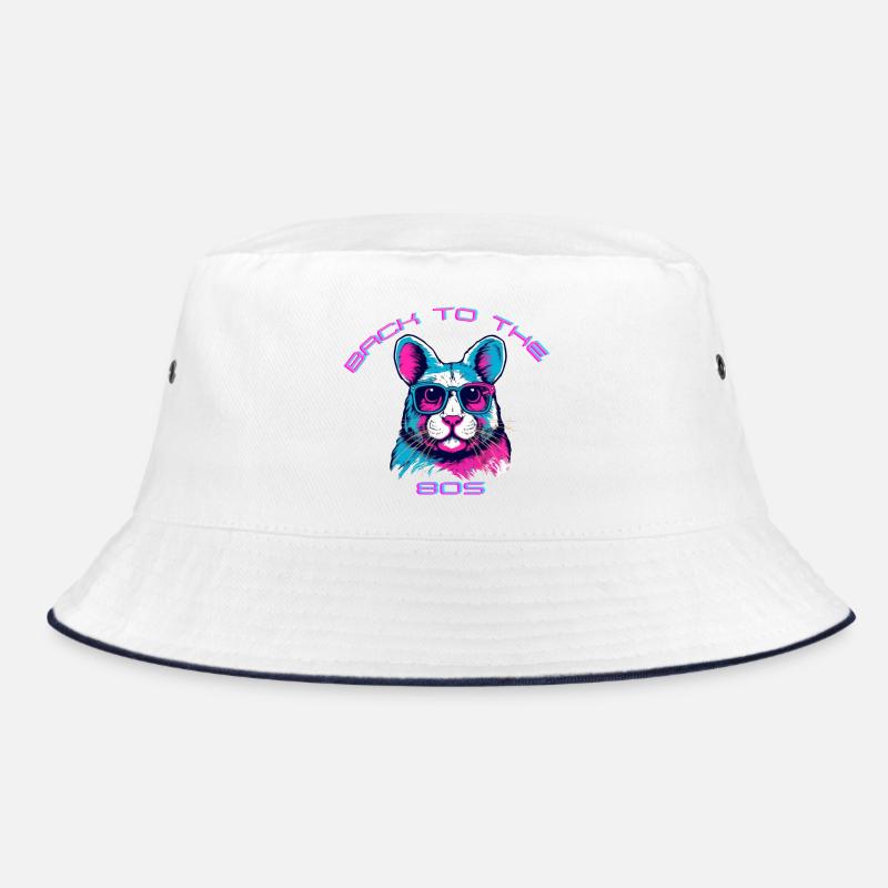 Lässiger Katzen-Return mit Retro-Vibe Bucket Hat
