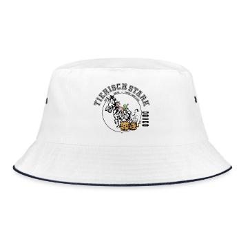 Team-Tierisch Stark - Bucket Hat - Weiß/Navy - Vorne