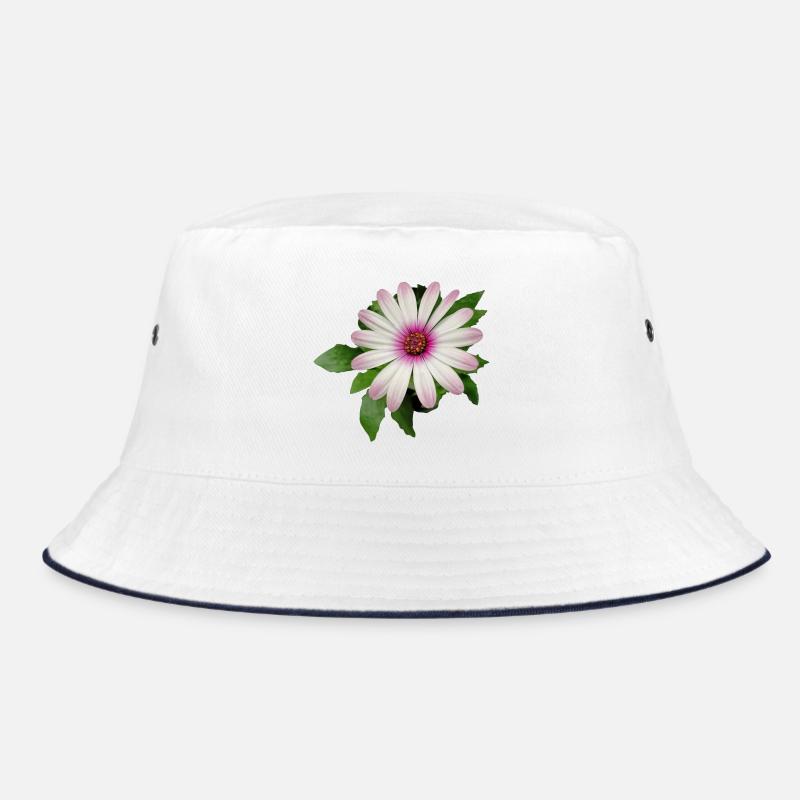 LILA-WEISSE KAPKÖRBCHEN BLUME Bucket Hat